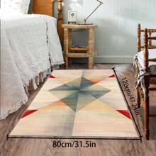 [Plush Velvet 700g/㎡ Latex Backing 5mm Thick] 1pc Bohemian Style Area Rug, Solid Color Carpet, Soft Non-Slip Washable For Living Room Bedroom Kitchen Office, Indoor Outdoor Home Decor Farmhouse Rug, Play Mat Back To School