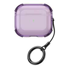 1 Piece Of Multi-Hued Translucent + Circular Loop Drop-Resistant Earphone Cup Sleeve Compatible With 1/2/3/4/Pro/Pro 2nd Generation Wireless Earphone Protective Enclosure