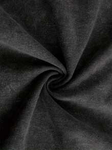 230g Heavy Washed Vintage T-Shirt, One, Double-Sided Printing, Golf, Sports.