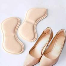 5 Paires/10 pièces de coussinets épais pour l'arrière des chaussures de demi-taille, anti-usure, antidérapant, talon invisible, autocollant ajustable, respirant, convient à tous types de chaussures