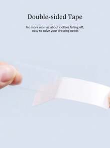 Secure & Discreet Dressing Aids: Invisible Fashion Tape, Waterproof Double-Sided Adhesive For Shirts & Lingerie - White - View 8