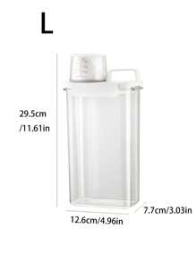 1 pièce Boîte de rangement pour poudre à lessive, utilisée pour stocker la poudre détergente, la poudre de savon, le conteneur de détergent liquide, pour un usage domestique