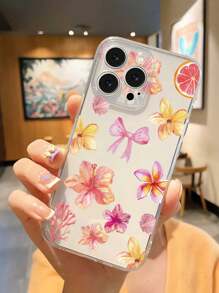 Funda transparente para teléfono con estampado de flores y estrellas de mar de verano, compatible con: Apple 16/11/12/13/14/15/15Pro/15Plus/15 ProMax/7Plus/8Plus/X/Xs Max/Xr/11Pro/12Pro/13Pro/14Pro/12 Mini/13 Mini/11 ProMax/12 ProMax/13 ProMax/14 ProMax/14 Plus/6/6S/6Plus/7/8/16 Pro/16 Plus/16 ProMax/SE y Galaxy A54/A14/A12/A13/A15/A32/A33/A24/A52S/S20/S21/S22/S23/S24/S23Plus/S24Ultra/Pixel 6/7/8/9a