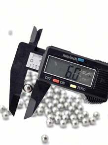 100Pcs/Pack 10mm (0.24in) Stainless Steel Balls For Slingshots, Hunting, Industrial Materials, Bicycle Bearings, Precision Mirror-Polished Hardened Balls