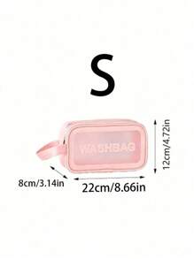 1pc Women's Fashionable High Capacity Cosmetic Bag Portable Travel Handbag Storage Organizer Summer Travel, Vacation Home Bathroom Decor Holiday