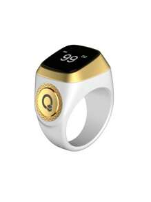 1个多功能念珠戒指 - 数字电子计数器，适用于穆斯林伊斯兰祈祷，新款高端计数器，智能时间提醒闹钟，户外电子设备，指环计数器 - 彩色 - 查看 13