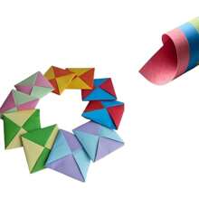 5/10/20 Pieces Ddakji Paper Flip Toy Ddakji Korean Game Hard Cardboard Hiting Paper Game Party Supplies Game With Friends Props Suitable For Role-Playing - Multicolor - View 4