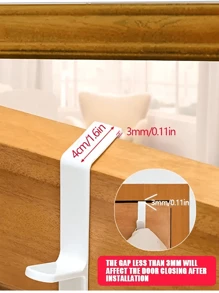 3/1pc Bedroom Door Hanger, Clothes Hanging Rack, Over The DoorPlastic Home Storage, Organization Hooks, Purse Holder For Bags Rails