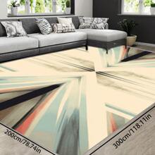 Bohemian Style Solid-Color Area Rug, 700g/Sq.M Crystal Velvet Backing, 5mm Thickness, Soft Anti-Slip Washable Carpet For Living Room, Bedroom, Kitchen, Office, Indoor & Outdoor Use