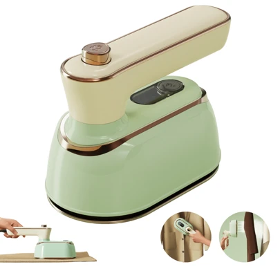 Plancha de vapor de viaje para ropa, nueva plancha de vapor mini 2 en 1 - Máquina de planchado portátil, tamaño de viaje pequeño, vaporizador portátil para viaje, universidad, dormitorio, artículos esenciales para el hogar Vaporizador para ropa