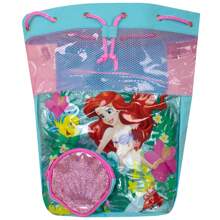 Disney Princess Swimming Bag | Girls  Beach Bag | Kids Pool Ariel Swim Bag | Drawstring Backpack Purse Wallet For Outdoor Sport Summer Vacation Travel Holiday - Teal Blue - View 4