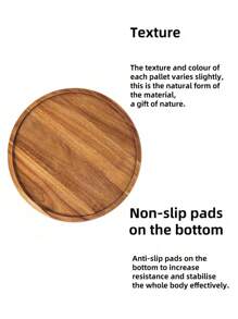 1 件红木托盘/餐盘，适用于厨房和餐厅