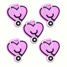 5 件医用听诊器焦点珠 - 塑料 PVC 隔珠，适用于 DIY 钥匙扣、钢笔、珠宝工艺品 - 焦點珠 - 查看 8