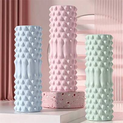 1件30*8/45*10cm泡沫瑜伽按摩滚轴健身运动按摩器背部/腿部肌肉放松瑜伽柱家用普拉提健身器材