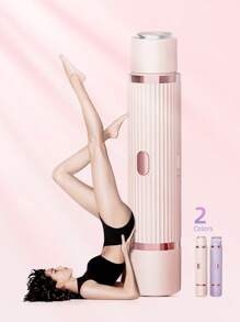 女士电动剃须刀，女士比基尼修剪器，便携式多功能剃须刀，可充电电动脱毛修剪器，男女适用 - 双头剃须刀，带 USB 充电，干湿两用，无痛 - 彩色 - 查看 9