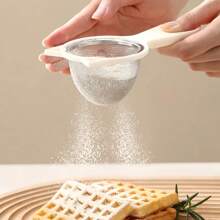 2 Peças Coadores de Aço Inoxidável com Malha Fina no Formato de Orelha de Gato, Coadores de Cozinha para Peneirar Farinha, Chá, Café, Suco e Mais, com Alça Ergonômica para Fácil Preensão, Perfeito para Preparação de Cozimento e Cozinha, Conjunto de Coadores de Cozinha com Malha Fina, Ferramentas Essenciais de Cozinha e Acessórios de Cozinha, Um Presente Indispensável de Ferramentas de Cozinha para Chefs Domésticos, Armazenamento Compacto para Organizadores de Cozinha, Ideia de Presente de Natal para a Cozinha