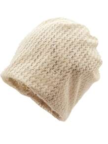 1pc All Season Unisex Fine Knit Hollow-Out Beanie Hat & Neck Warmer, Versatile For Casual Wear, Outdoor Activities, Maternity - A - View 10