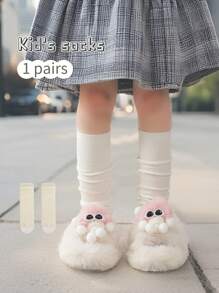 1 paar kindersokken tot aan de dijen, meisjes kanten beenwarmers, babykousen tot op de kuit, lente/herfst, ouder-kind