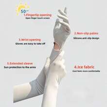 Lightweight UV-Blocking Arm Sleeves With Cooling Effect For Summer Outdoor Activities Such As Cycling, Lightweight Breathable Design