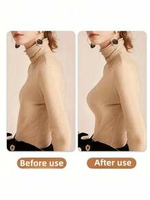 1pc Thickened Invisible Silicone Breast Lift Tape, Bust-Enhancing, For Small Bust - Apricot - View 3