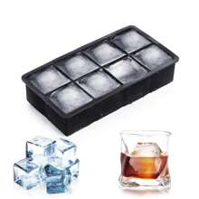 Silicone Ice Cube Tray Mold, Square Ice Maker Mold, DIY Frozen Drink Mold, Easy Release Ice Cube Tray, For Home And Bar