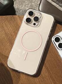 Luxury Transparent Magnetic Wireless Charge Phone Case Compatible With IPhone 16 15 14 13 12 Pro Max Clear Shockproof Hard Cover Waterproof Anti-Fall Scratch Resistant - Clear - View 3