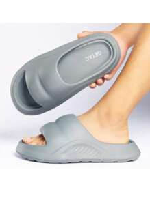 Men's Flip Flop Sandal Slipper Platform Thick Sole Xl - 灰色 - 查看 1