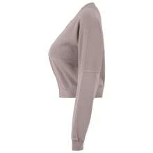 Absanoh Women Crop Top Zip Tracksuit High Waist Straight Leg Joggers In Acid Wash & Solid Colours - Hoodie Sweatshirt And Pants Two Piece Set For Female - Chocolate Brown - View 4