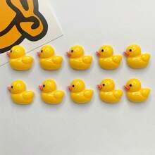 8 件可爱活力小黄鸭冰箱贴，创意装饰磁性贴纸适用于厨房、客厅、办公室、白板、储物柜和洗碗机、家居装饰 - 彩色 - 查看 6