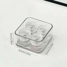 6/7/8 sztuk/zestaw Przezroczysty pojemnik na kosmetyki, minimalistyczny przegroda szuflady, organizer do makijażu pędzli do cieni do powiek, uchwyt na pędzle do perfum, przezroczysty akrylowy organizer na blat, lakier do paznokci, pielęgnacja skóry, makijaż, wiele funkcjonalnych półek do przechowywania