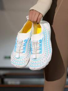 Dian Sen 女士水鞋速干水上鞋、涉水和水上徒步鞋，适合游泳、冲浪、海滩、皮划艇、赤脚宽头设计、防滑河流徒步和峡谷探险鞋、沙滩游泳鞋、赤脚水上袜，轻便灵活，适合瑜伽、普拉提、游泳池、瑜伽、沙滩排球、健身房、攀岩、钓鱼、春季、夏季、秋季穿着。 - 白色 - 查看 2