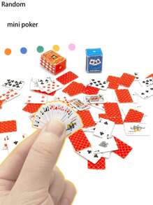 Set de cărți de joc mini – pachete 1/2/5/8, set de cărți în miniatură pentru case de păpuși, petreceri și cadouri