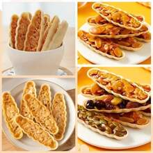 3件/5件/10件铝制船形挞模,铝制迷你挞盘,不粘迷你派盘,布丁模具,烘焙工具,厨房小工具,厨房配件,家用厨房用品 - 彩色 - 查看 5