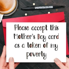 1 张趣味母亲节贺卡，独特的贺卡纸，完美的生日，母亲节感谢礼物，适合各种场合，适合妈妈、奶奶和婆婆 - 彩色 - 查看 2