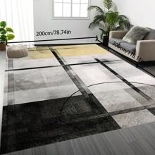 Bohemian Style Solid-Color Area Rug, 700g/Sq.M Crystal Velvet Backing, 5mm Thickness, Soft Anti-Slip Washable Carpet For Living Room, Bedroom, Kitchen, Office, Indoor & Outdoor Use