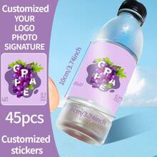 Customized Wine Bottle Labels, Personalized Stickers, Adhesive Labels For Products, Food & Beverages, Corporate Logo, Unique Gifts For Christmas, Valentine's Day, Thanksgiving, Beer Festival