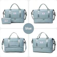 2 pezzi Borsa maternità multifunzionale ad alta capacità e impermeabile - Convertibile a spalla/zaino, con tasche per lo stoccaggio e portabottiglie, comoda per i viaggi - Adatta per gravidanza, recupero post-parto e uscite con il bambino - Borsa a due pezzi della mamma - Visualizzare 7