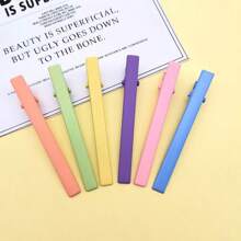Ins Candy Color Bangs Hair Clips, DIY Hair Accessories Hairpins Barrettes, Alligator Clips, Cute Hair Clips, Stainless Steel, All Season