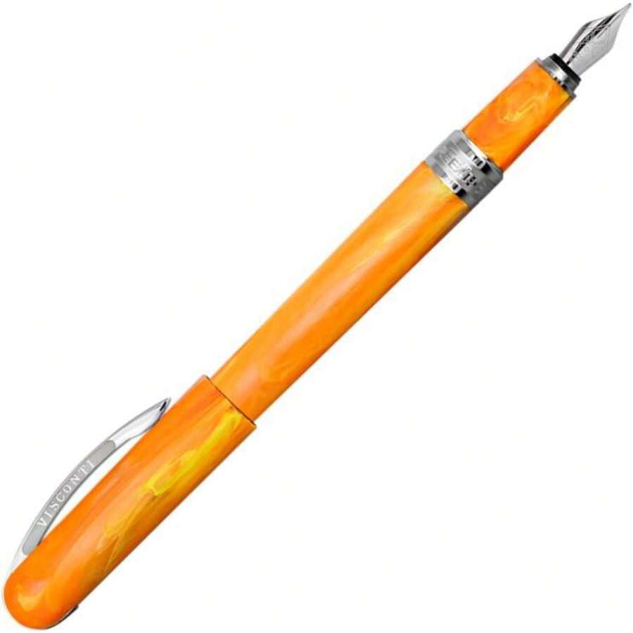 Pluma estilográfica VISCONTI, punta fina, mandarina - Bien - Ver 1