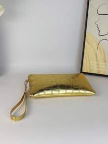 Crocodile Pattern Women's Wallet, Casual Women's Clutch Bag, Fashionable Retro Phone Bag, Handbag, Coin Wallet, Evening Bag, Prom Bag For Party