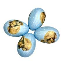 Easter Egg Decorations Set Of 12 Colorful Bunny Pattern Easter Egg Ornaments For Home Holiday Decor - Colorful - View 7