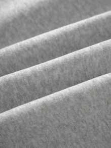 2 Piezas Pantalones Deportivos Con Estampado De Letra De Dibujos Animados De Cintura Con CordóN - Gris - Ver 6