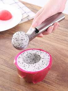 1pc Stainless Steel Ice Cream/Watermelon Ball Scoop, Fruit & Ice Cream Scooper Mold