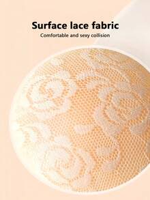 صدرية سيليكون غير مرئية بتصميم رفع محبب من الدانتيل لفساتين بلا ظهر أو كتف، وفساتين الزفاف قصيرة الصدر ، بتصميم رقيق لحواف غير ظاهرة - متعدد الألوان - مشاهدة 8