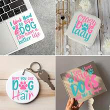 Dog Quotes DIY UV Transfer Mug Stickers 12pcs - Waterproof, Self-Adhesive Decals For Mugs, Bottles, Laptops, Ideal Gifts For Birthdays, Holidays, Christmas, New Year, Valentine's Day