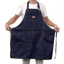 Adults Apron, Adjustable Housekeeping Denim Apron With Pocket Cooking Accessories For Women Men