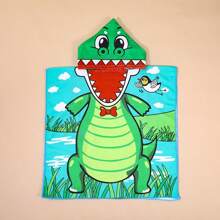 Cute Cartoon Children Hooded Bath Towel, Soft & Skin-Friendly, Won't Shed, Absorbent And Quick Drying, Wearable Baby Bathrobe - Multicolor - View 25