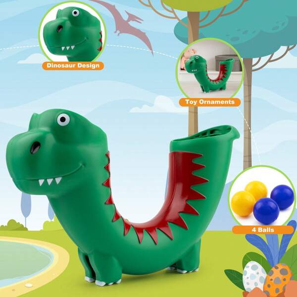 Dinosaur Skill Game With 4 Juggling Balls, Easter Basket Stuffers, Indoor Outdoor Toys, Birthday Gifts For 6-12 Year Old Boy Toys