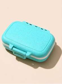 Mini organizador de pastillas portátil - Caja de pastillas con 3 compartimentos, contenedor de almacenamiento de tabletas, pastillero semanal, dispensador de medicamentos - Multicolor - Ver 9