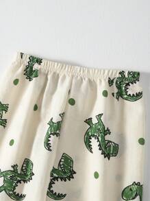 Young Boy 3pcs/Pack Cartoon Pattern Anti-Mosquito Ankle Length Pants - Multicolor - View 7